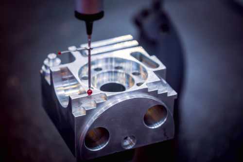 Taktile Vermessung eines Gehäuses aus Aluminiumguss